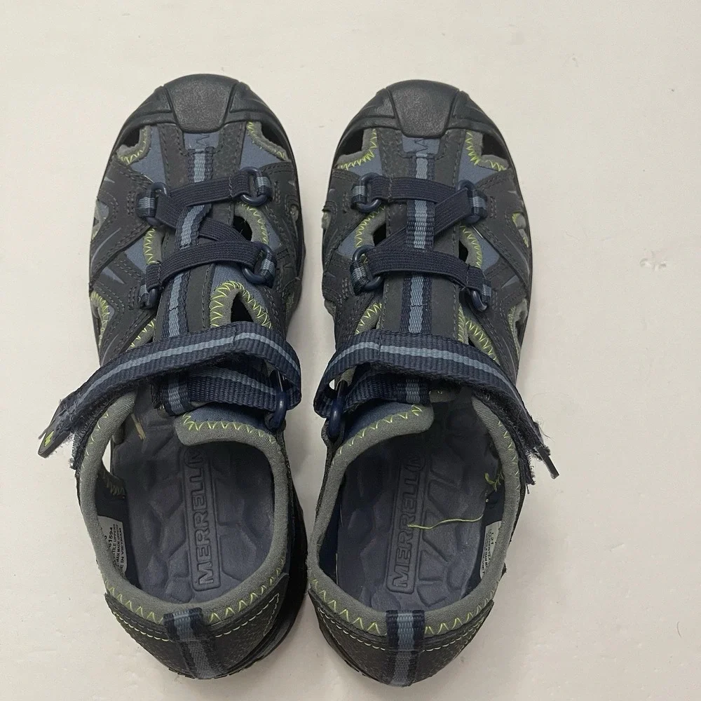 Merrell Kids Hydro Hiker Waterproof Sandals Navy Green 4M Outdoor Play